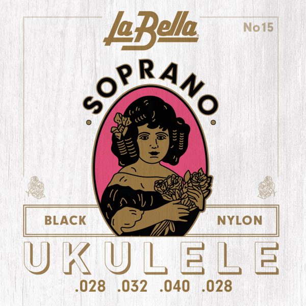 Black nylon - Strenger til sopran-ukulele