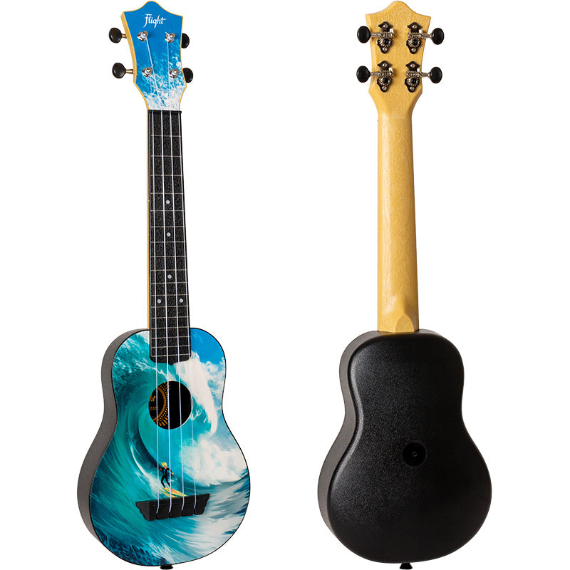 TUSL25 Surf Travel Concert Scale Soprano Ukulele