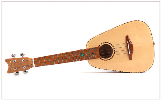 "Pære-ukulele" av bambus - Konsert-ukulele