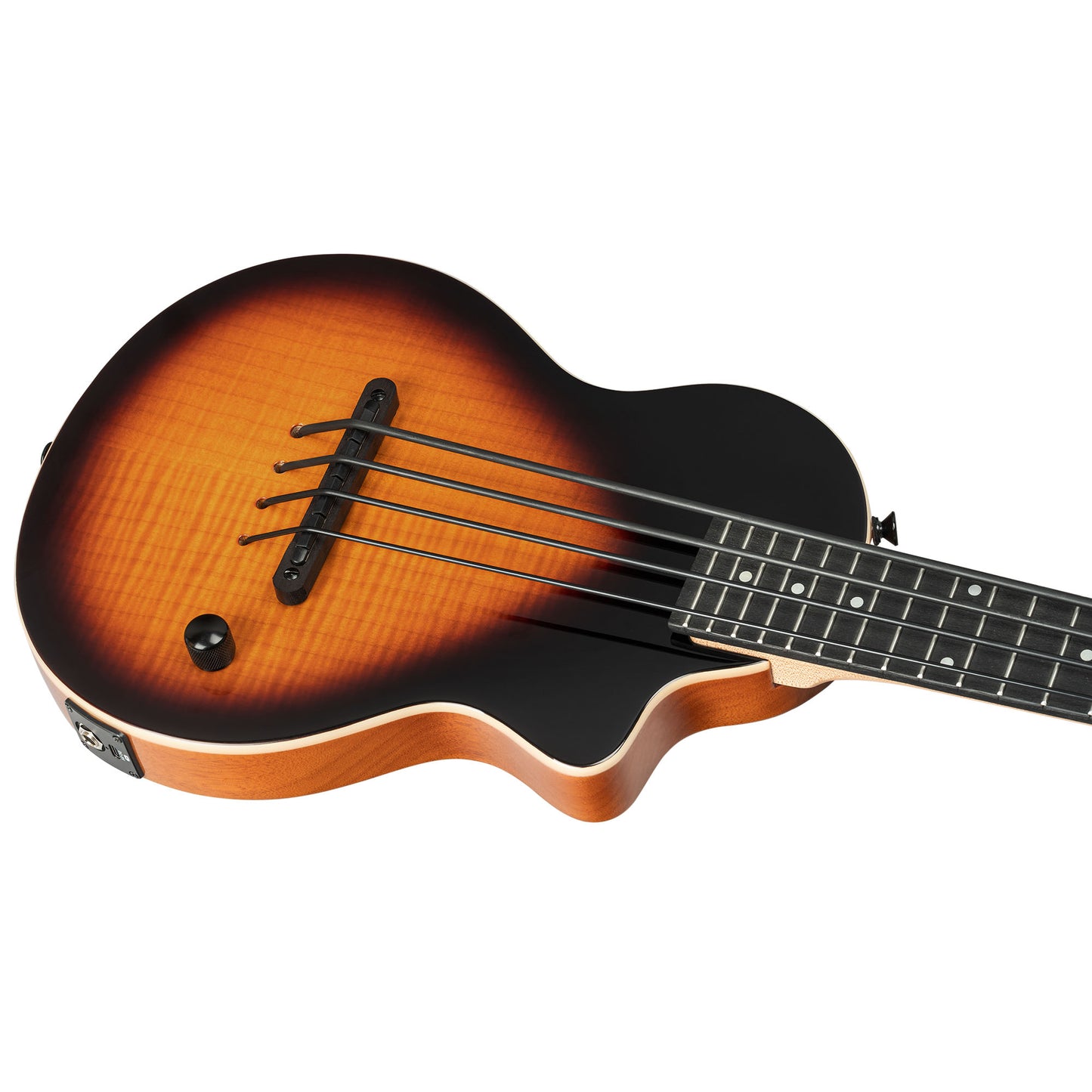 Ukulelebass, solid body - Tobacco Sunburst.