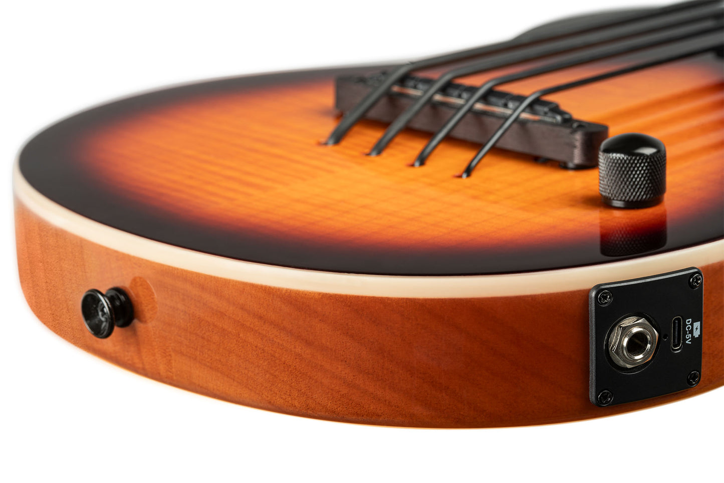Ukulelebass, solid body - Tobacco Sunburst.