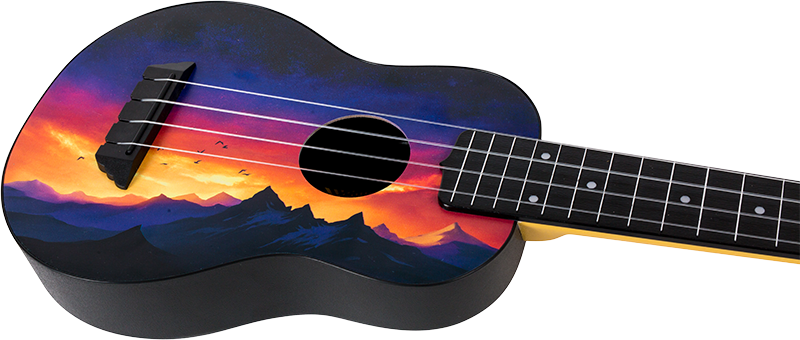 TUS-EE SUNSET Elise Ecklund Signature Travel Soprano Ukulele