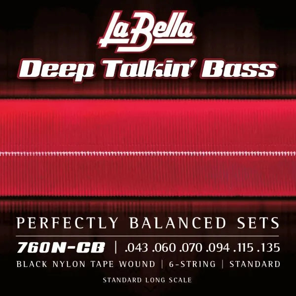 Black Nylon Tape Wound - Short Scale - 6 string