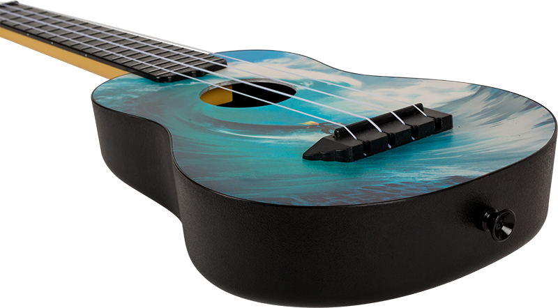 TUSL25 Surf Travel Concert Scale Soprano Ukulele