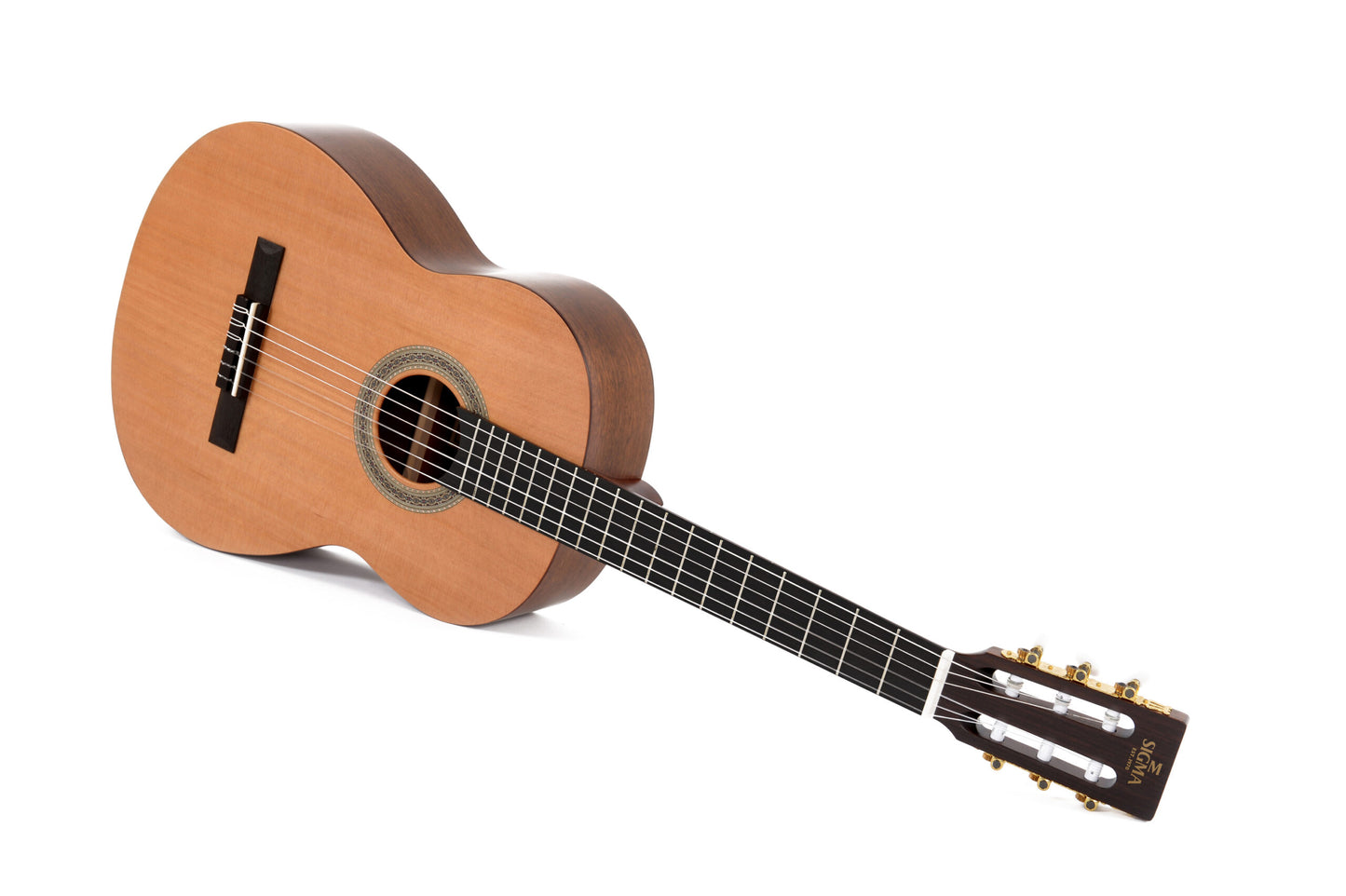 Klassisk gitar av seder og mahogni