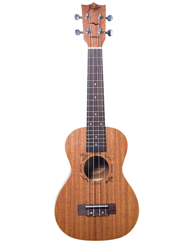 Mahogni - Konsert-ukulele