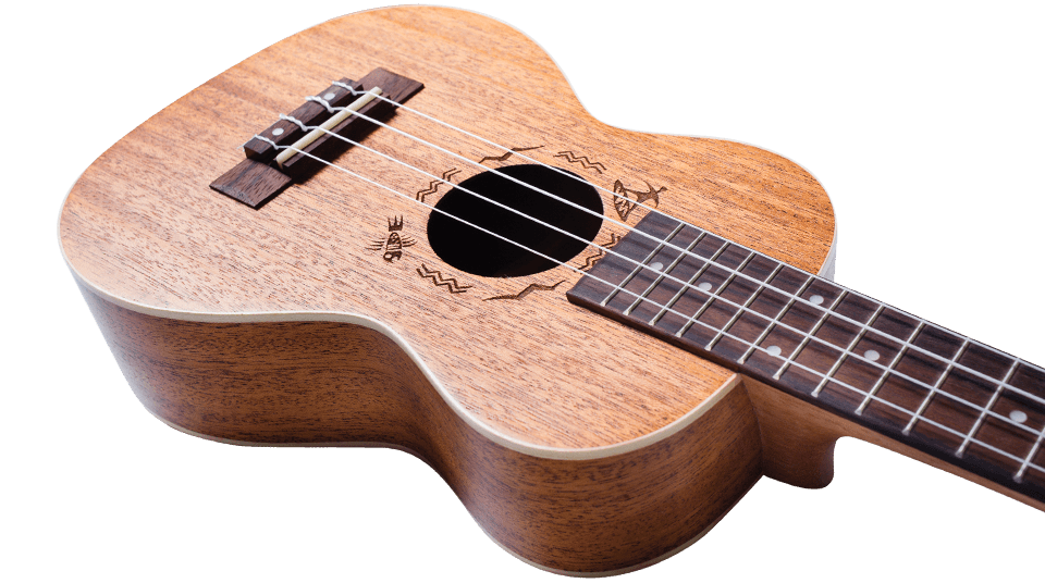 Mahogni - Konsert-ukulele