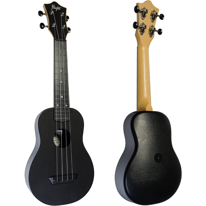 TUS35 Black Travel Soprano Ukulele