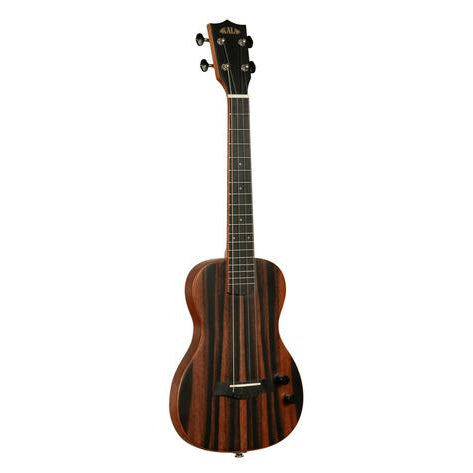 Solid Body Electric Striped Ebony Tenor Ukulele, with Bag