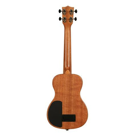 Solid Body Electric Striped Ebony Tenor Ukulele, with Bag