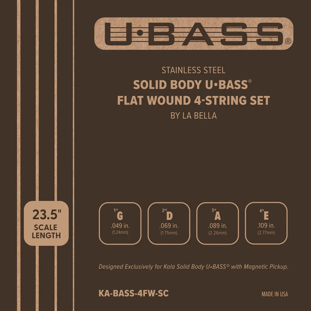 Flatwound solid body U•BASS® 4 strings