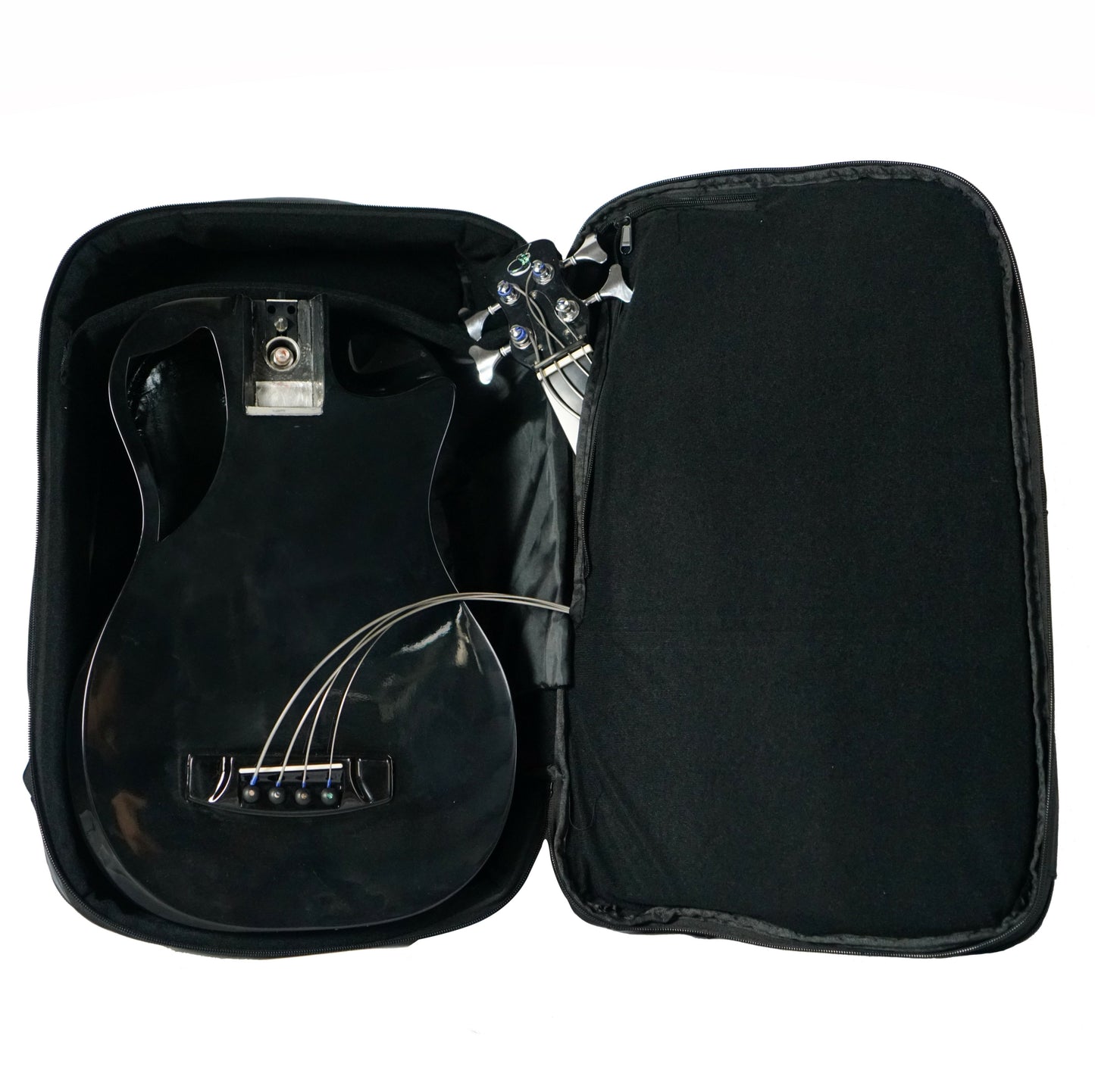 Carbon Gloss Fretless Travel Bass