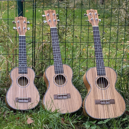 Troll - Ukulele av sebra-tre