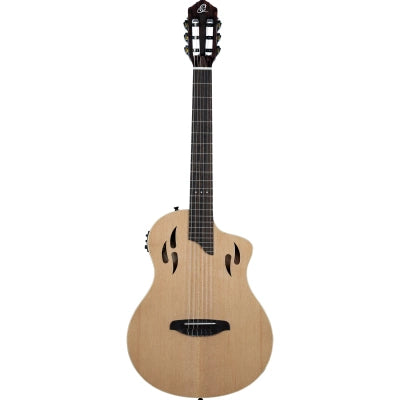 Klassisk gitar med mik, Thin body, Slim neck, Gloss Natural Finish