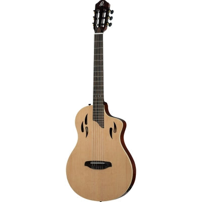 Klassisk gitar med mik, Thin body, Slim neck, Gloss Natural Finish