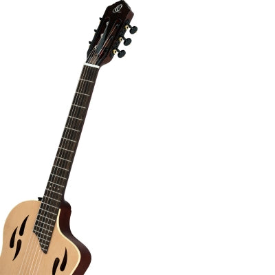 Klassisk gitar med mik, Thin body, Slim neck, Gloss Natural Finish