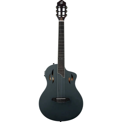 Klassisk gitar med mik, Thin body, Slim neck, Satin Black Finish