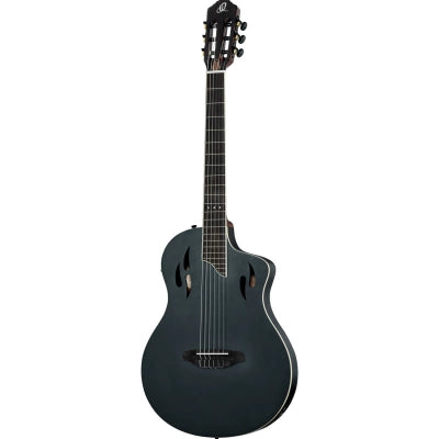Klassisk gitar med mik, Thin body, Slim neck, Satin Black Finish