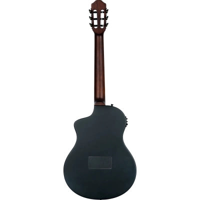 Klassisk gitar med mik, Thin body, Slim neck, Satin Black Finish