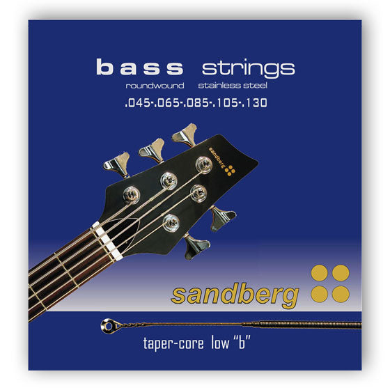 Roundwound - Stainless Steel - 5 strings