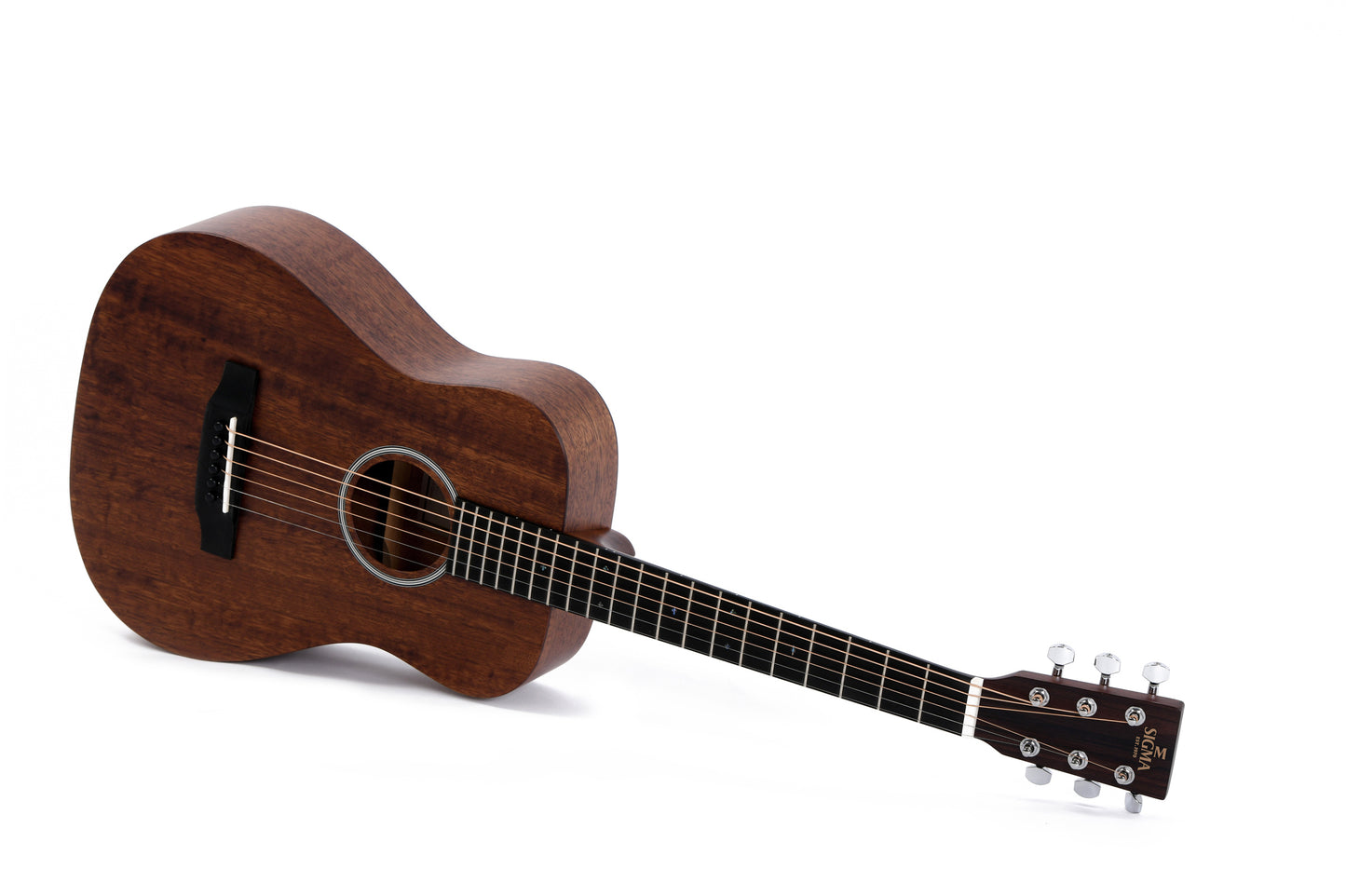 Mahognigitar for Reise