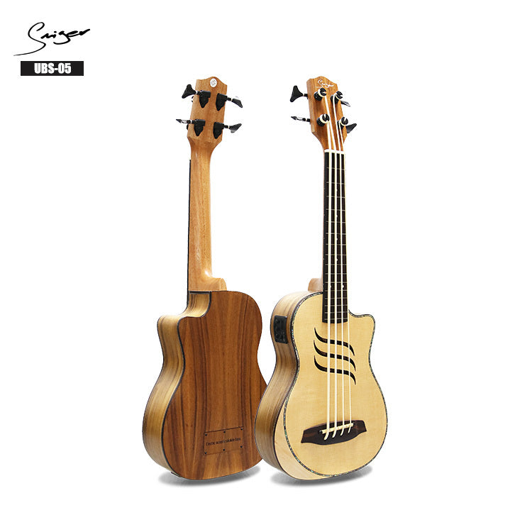 Ukulelebass med granlokk