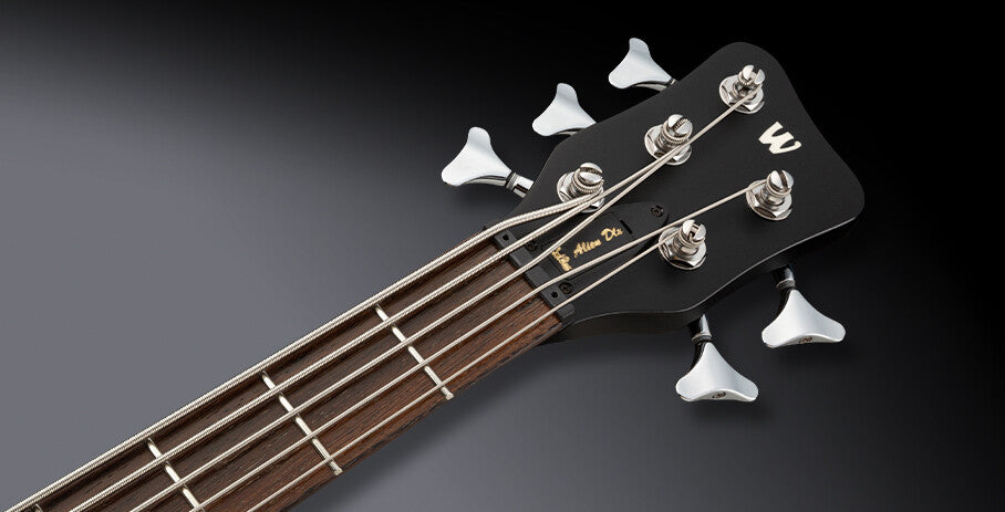 Warwick RockBass Alien Deluxe Hybrid Thinline, 5-String - Solid Black Satin