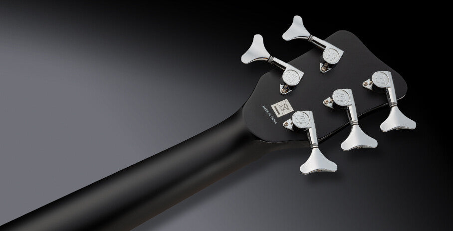 Warwick RockBass Alien Deluxe Hybrid Thinline, 5-String - Solid Black Satin