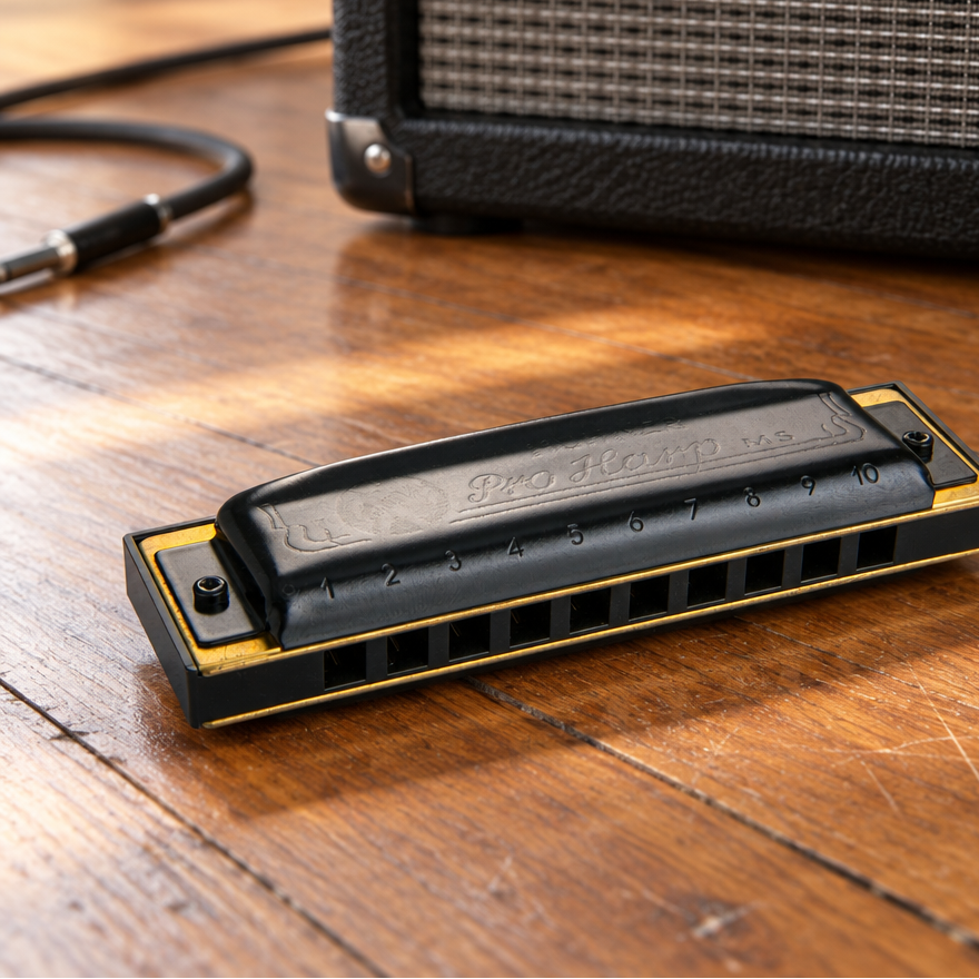 HOHNER Pro Harp MS – Rockemunnspillet med helsvart holdning