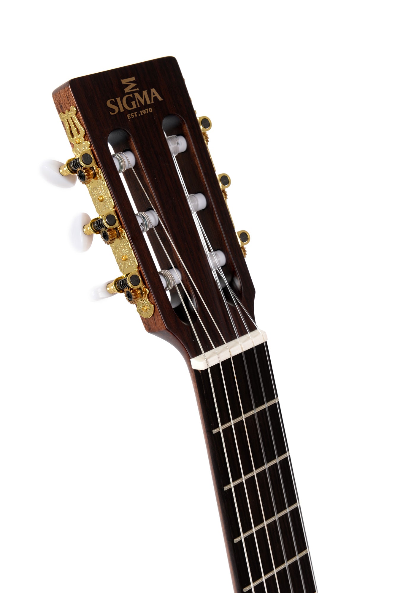Klassisk gitar av seder og mahogni