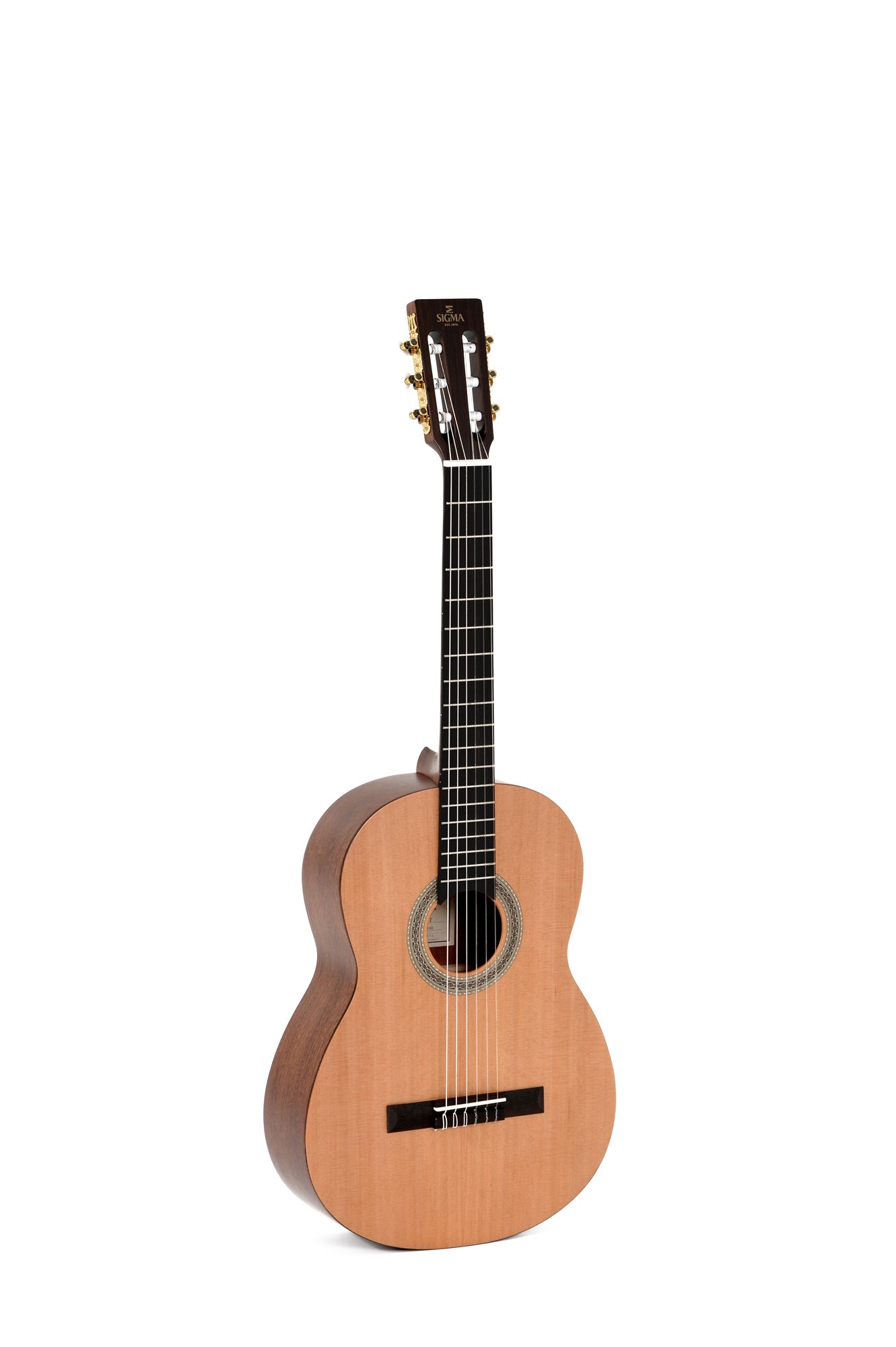 Klassisk gitar av seder og mahogni