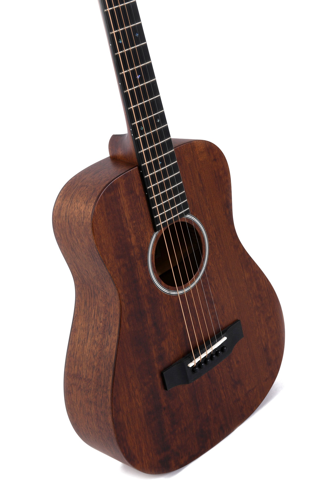 Mahognigitar for Reise