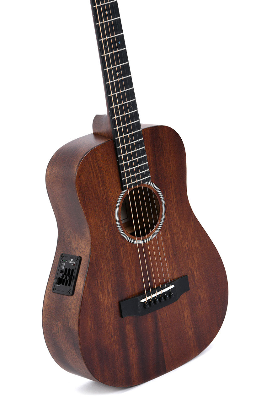 Mahognigitar for Reise