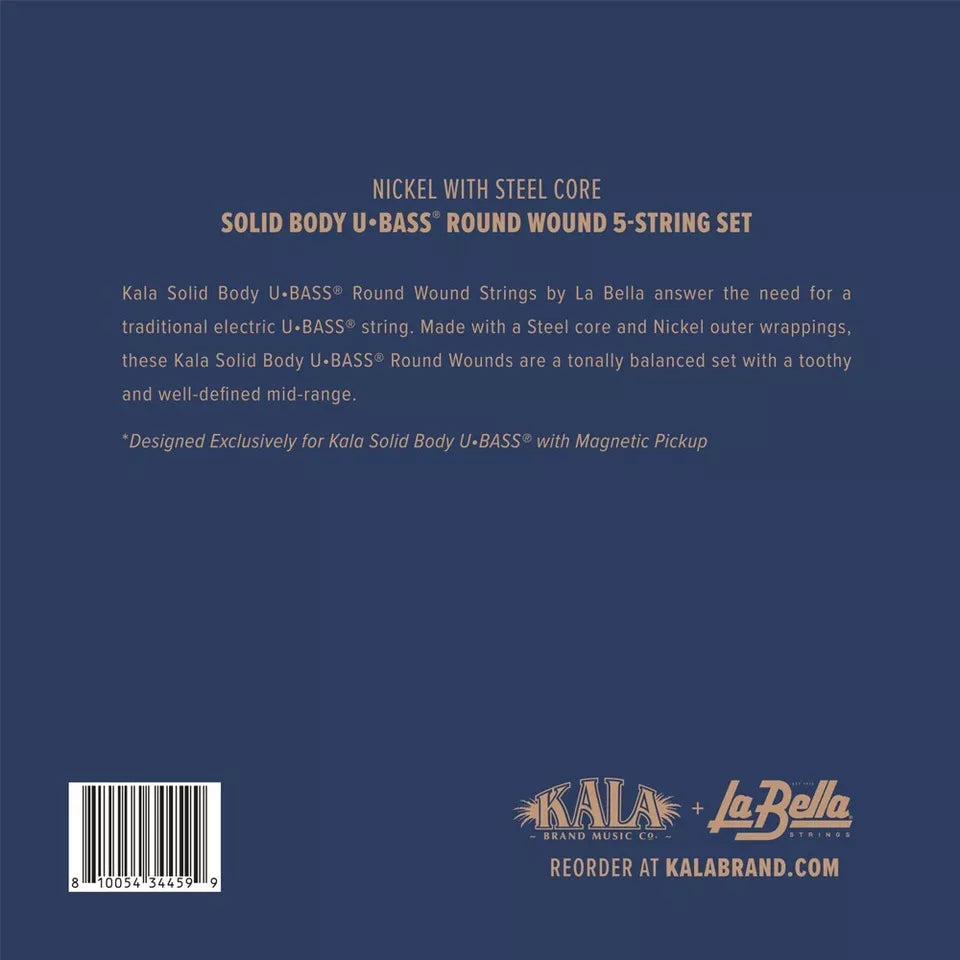 Roundwound solid body U•BASS® 5 strings
