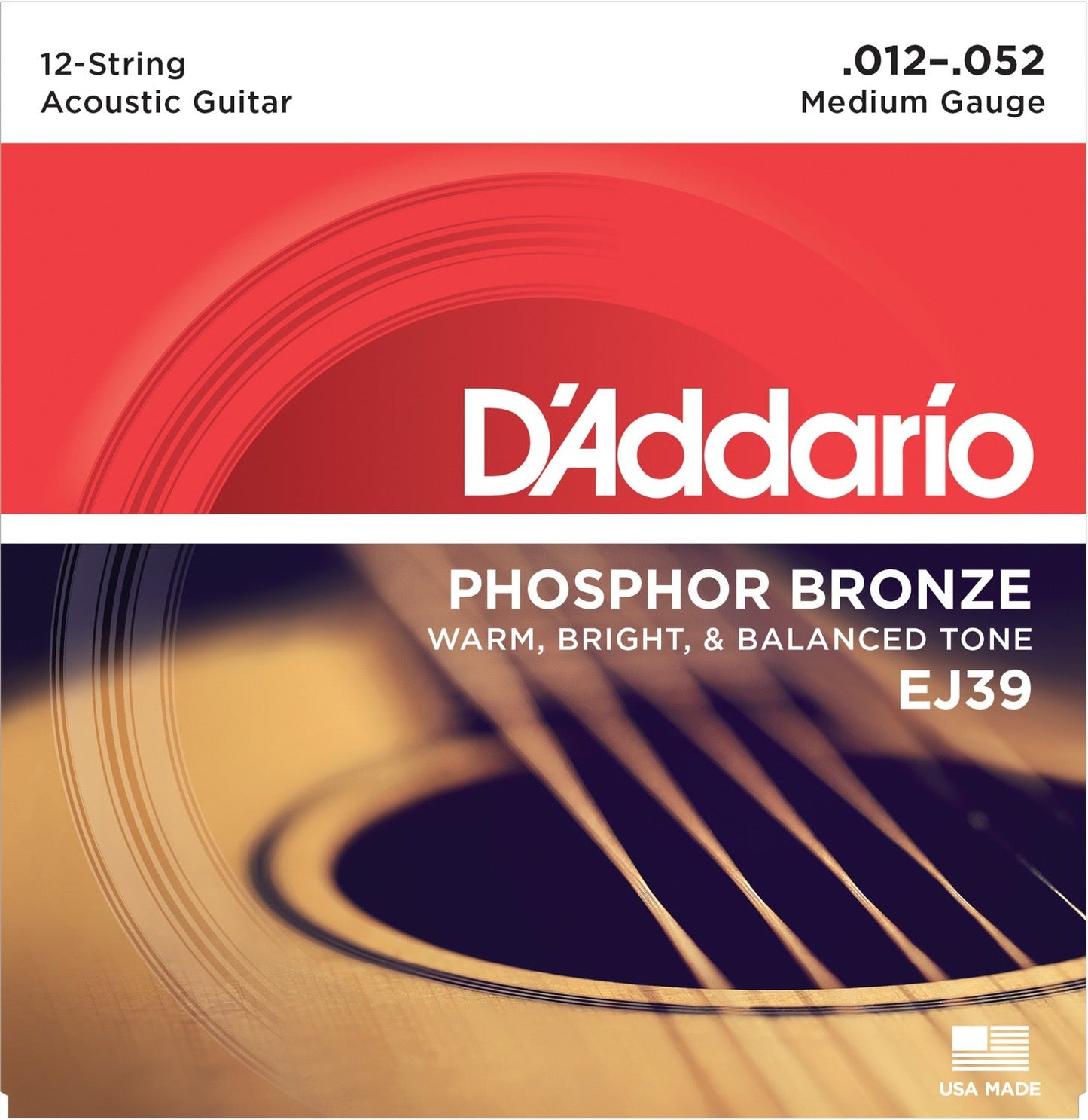 Phosphor Bronze - Strenger til kassegitar - 12-string