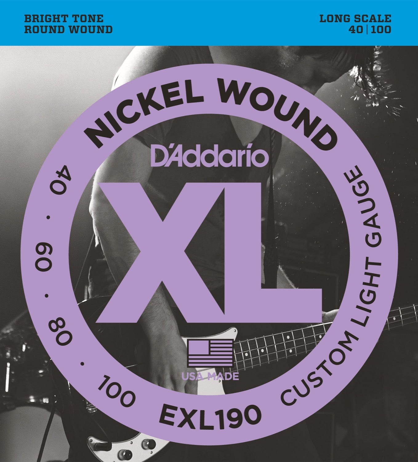 XL Nickel Wound - 4 string set - Long Scale
