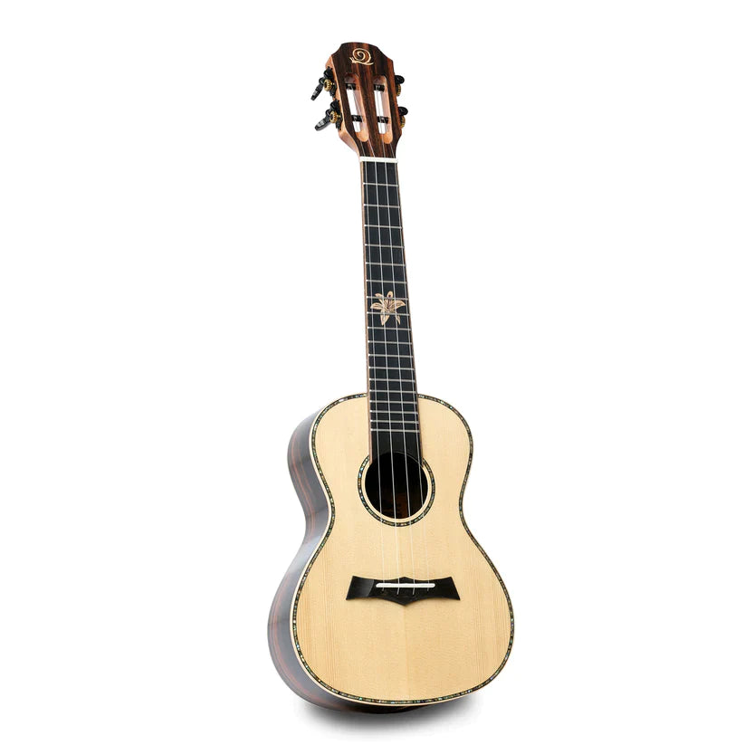 Ebony og solid gran - Konsert-ukulele