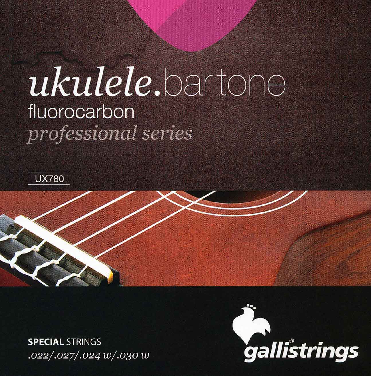 Fluorocarbon - Strenger til bariton-ukulele (Low D)