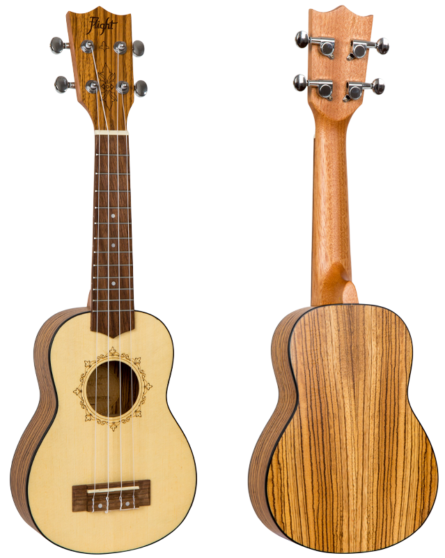 DUS320 Zebrawood - Sopran-ukulele