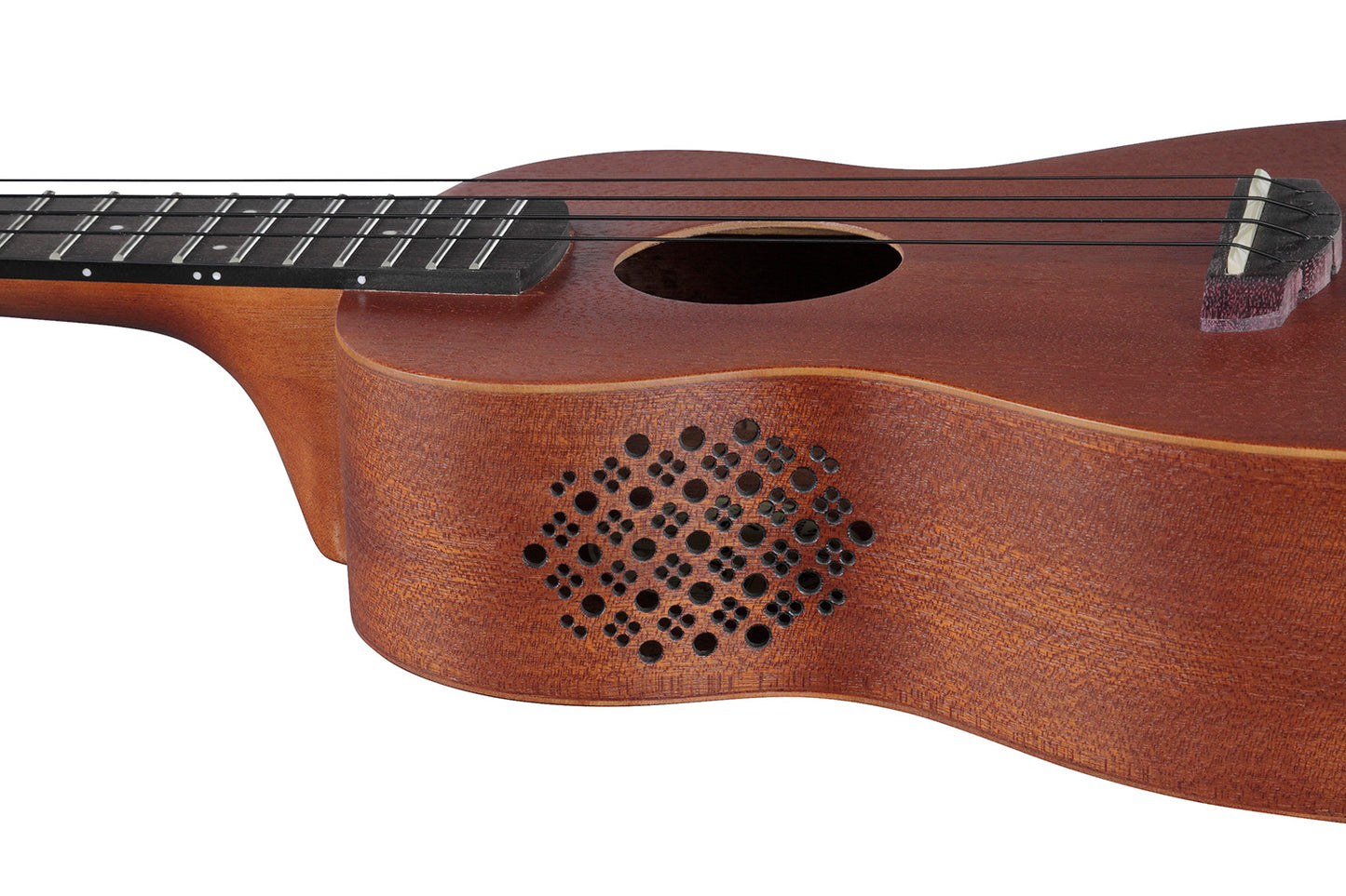 Mahogni med sound port - Konsert-ukulele
