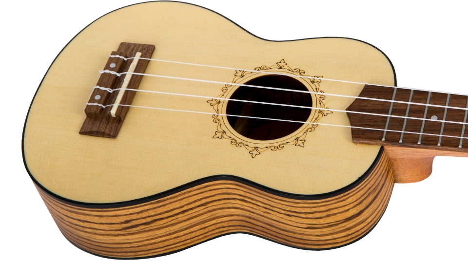 DUS320 Zebrawood - Sopran-ukulele