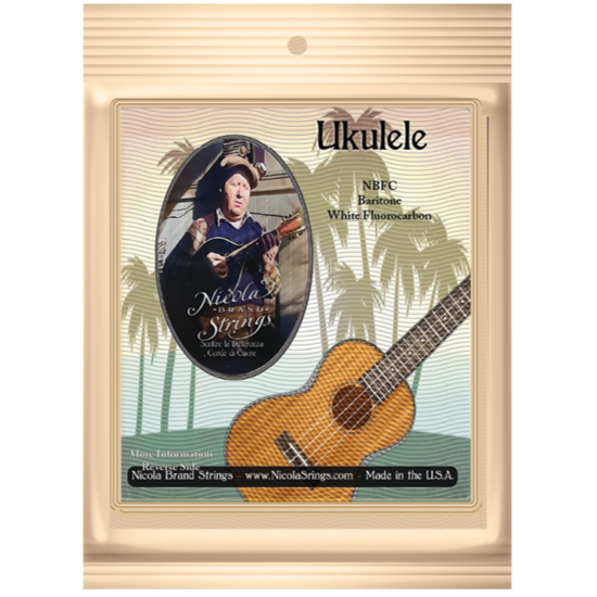 White Fluorocarbon - Bariton-ukulele