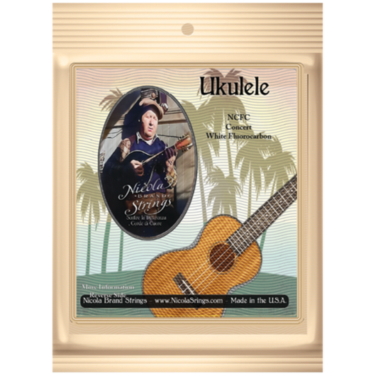 White Fluorocarbon - Konsert-ukulele
