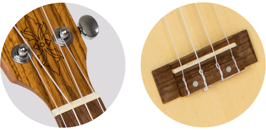 DUS320 Zebrawood - Sopran-ukulele