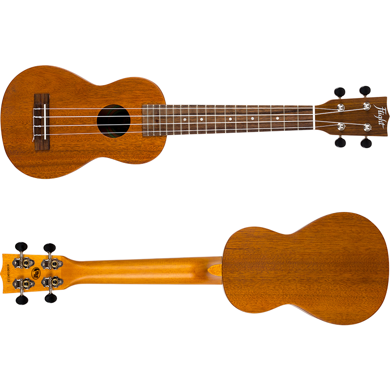 LUS5 Solid Mahogany - Sopran-ukulele (Longneck)