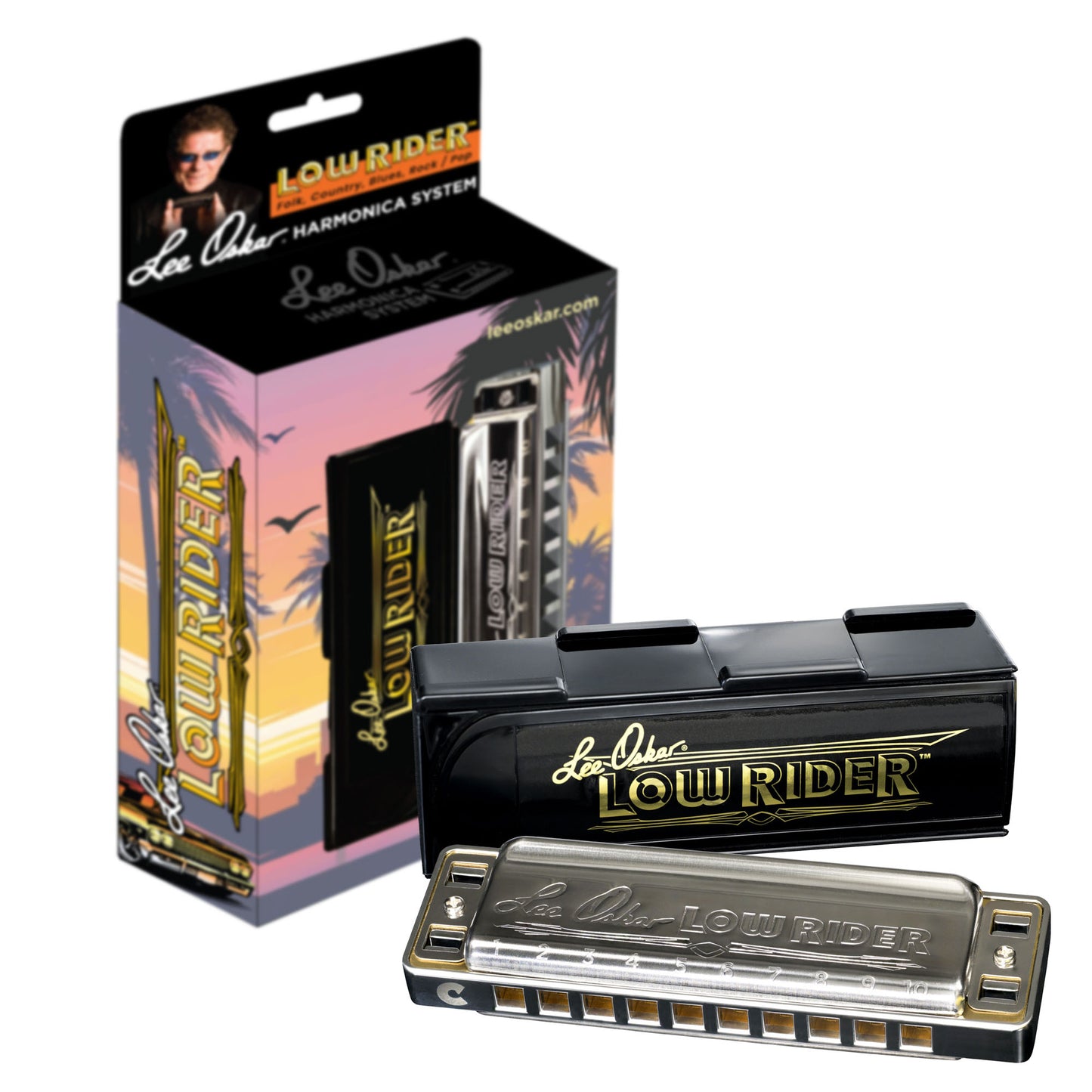 Lee Oskar Low Rider Munnspill – Low C Chrome