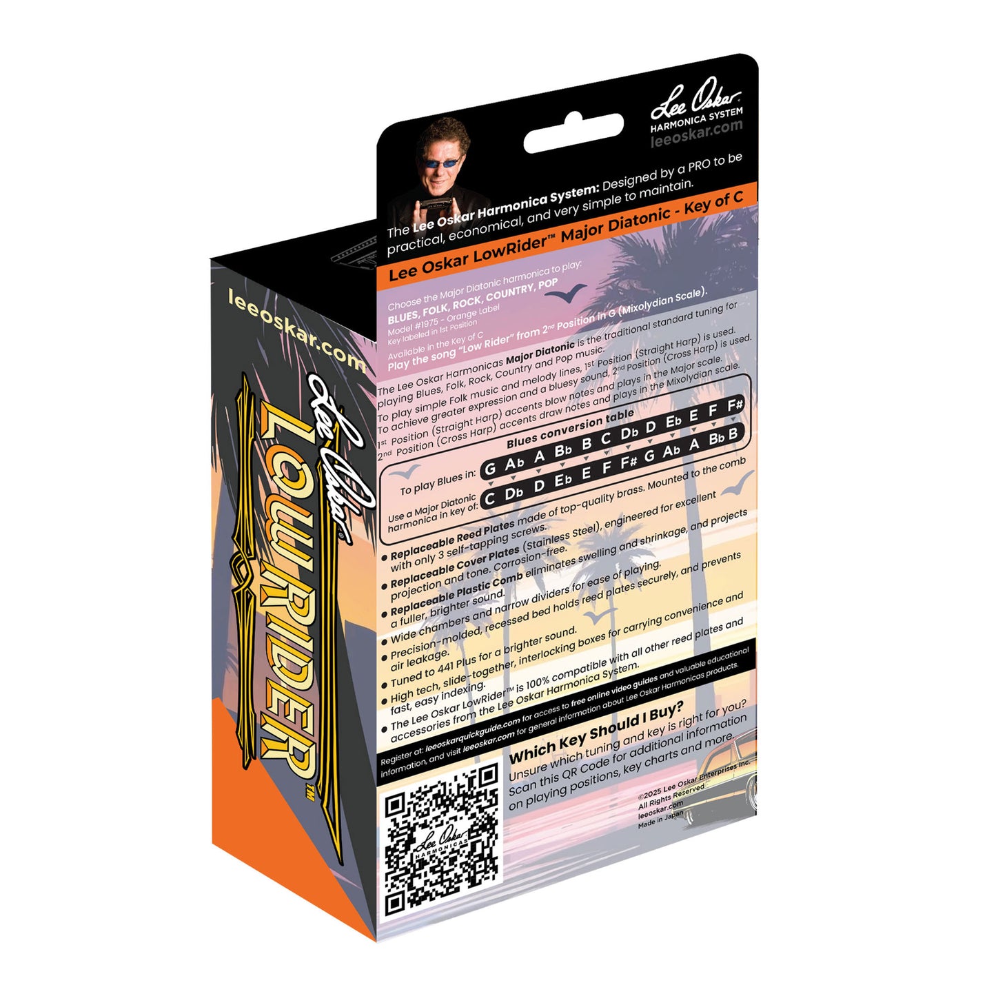 Lee Oskar Low Rider Munnspill – Low C Chrome