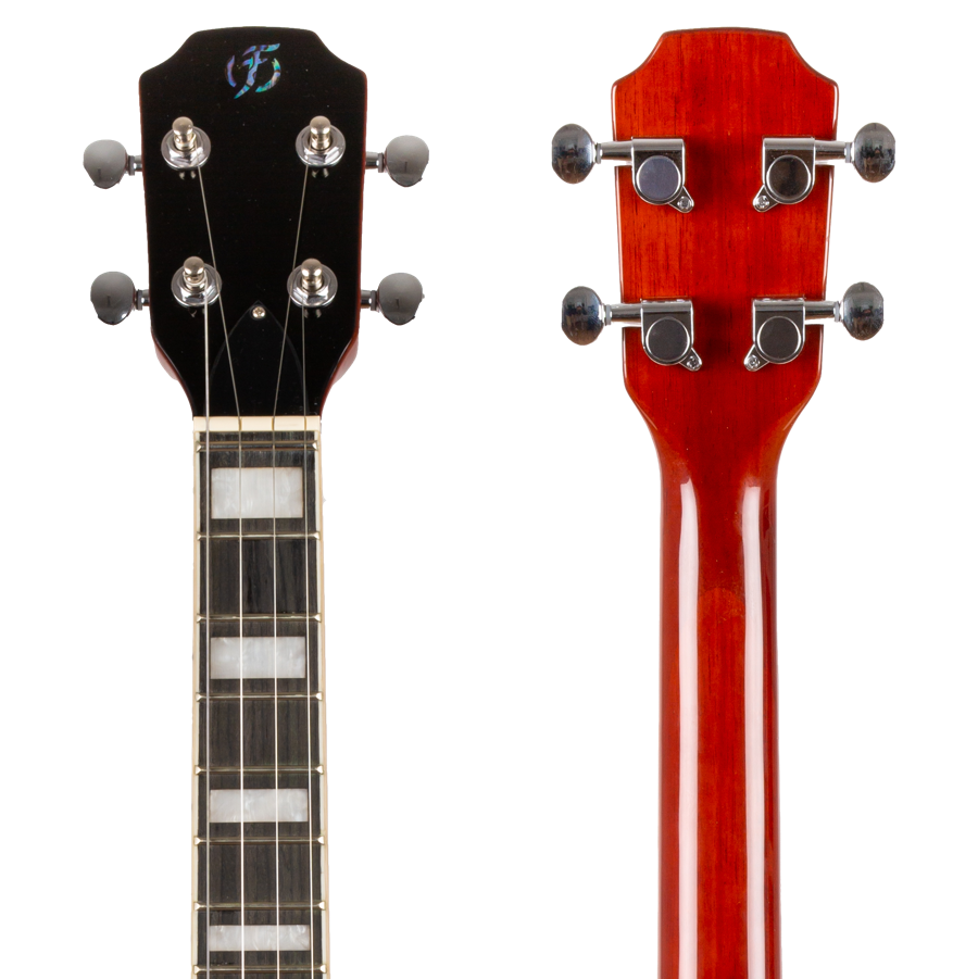 Flight Centurion Vintage Burst Solid Body Electric - Tenor-ukulele