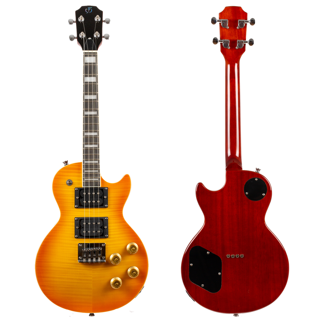 Flight Centurion Vintage Burst Solid Body Electric - Tenor-ukulele