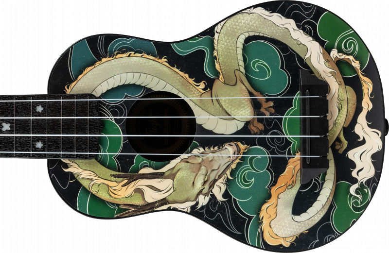 TUS-JADE DRAGON Soprano Travel Ukulele